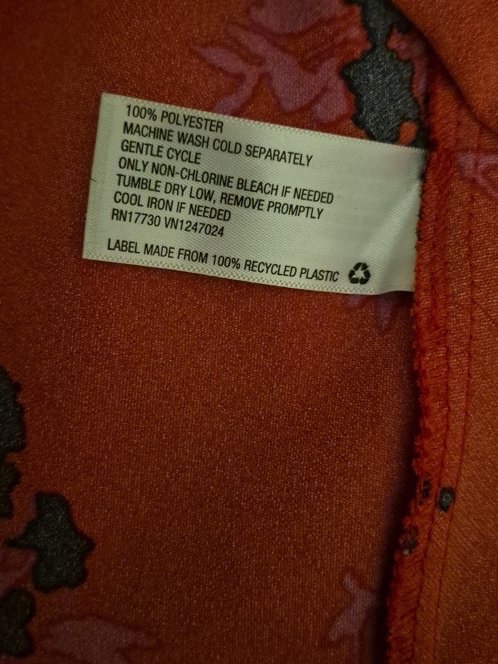 a new day Red Floral Midi Slip Dress with Black & Pink Print L - Picture 5 of 6
